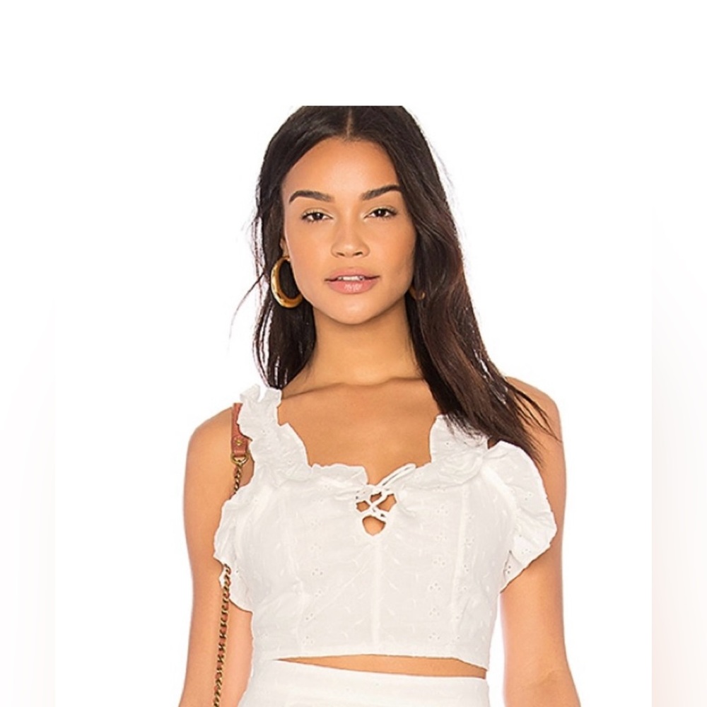 NWT LIONESS Top White anglaise